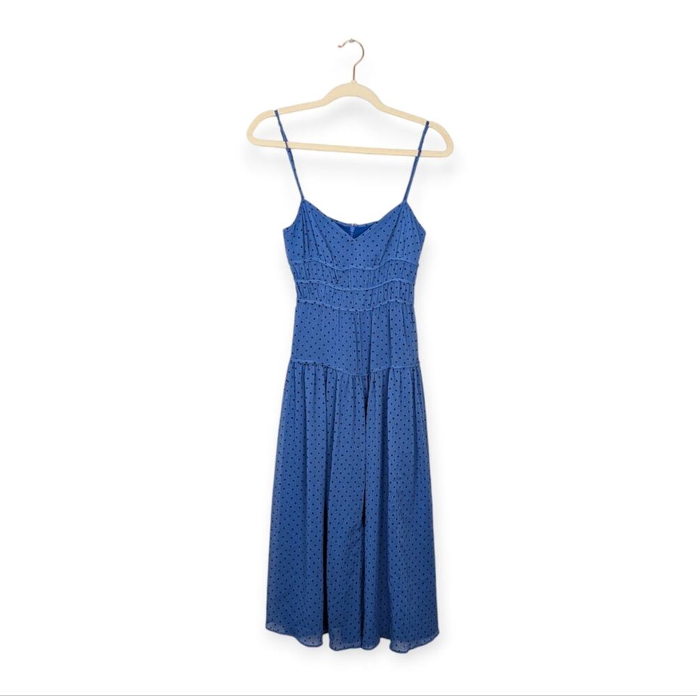 La Maison Talulah Blue Polka Dot Sorrento Midi Dress Size S